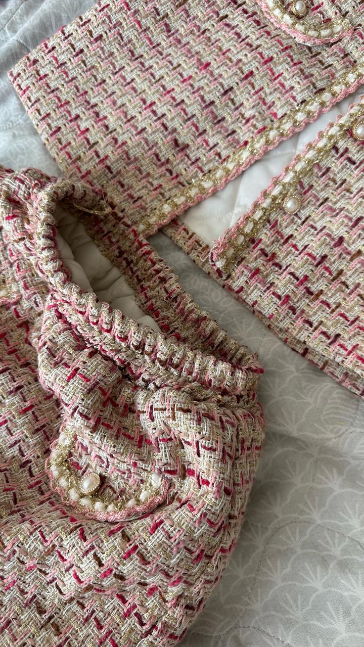 Костюм для девочки (жакет + юбка)