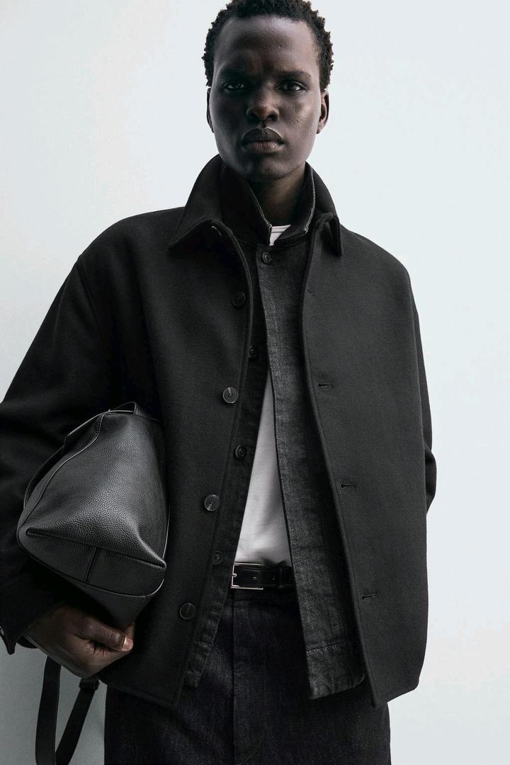 Новая куртка рубашка Zara из шерсти (М 48)