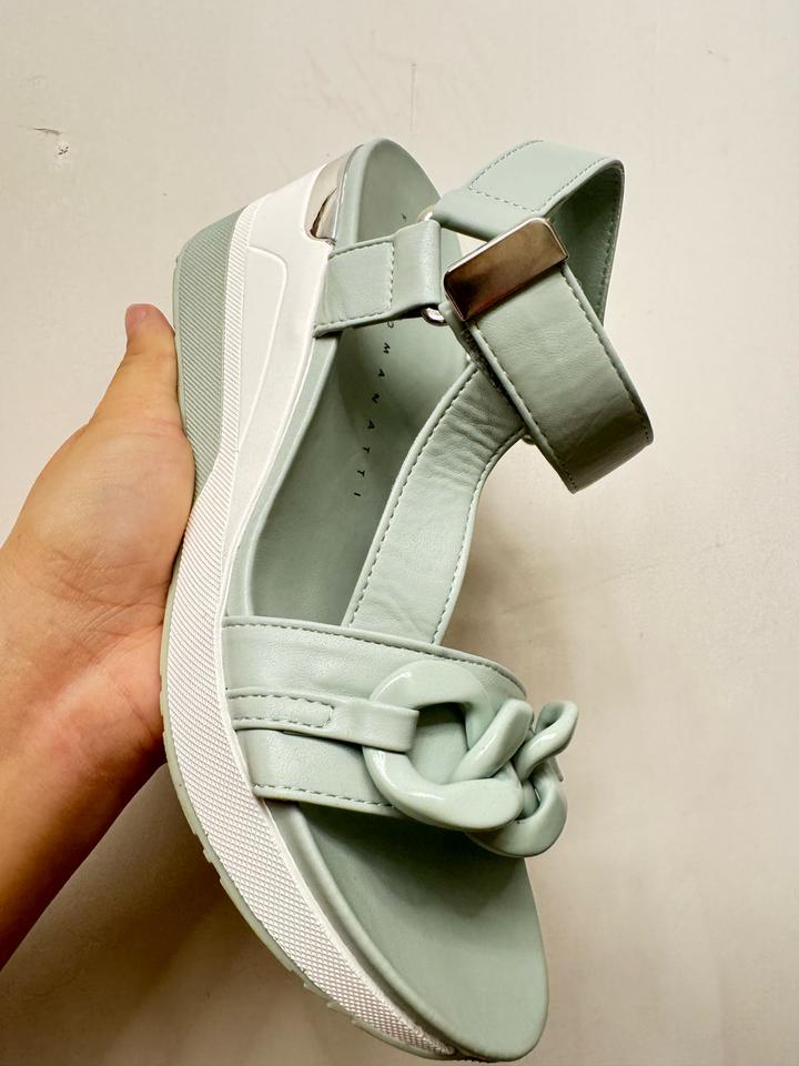 Новые Итальянские Кожаные босоножки