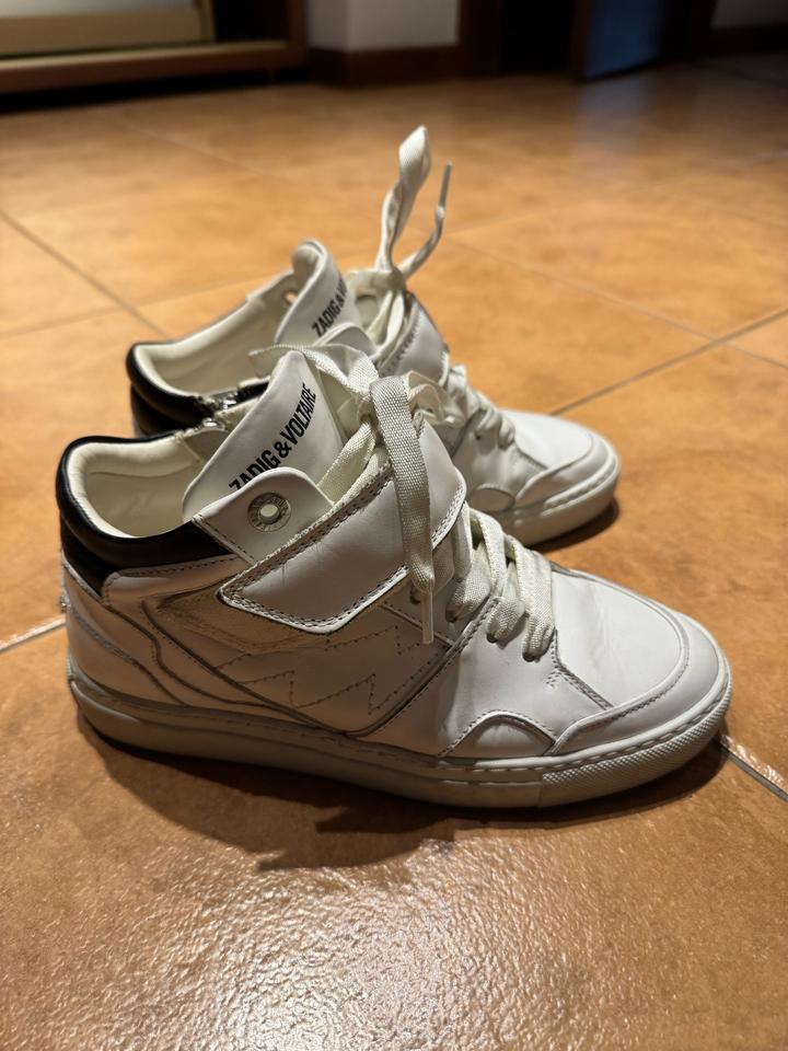 Кеды из кожи Zadig & Voltaire