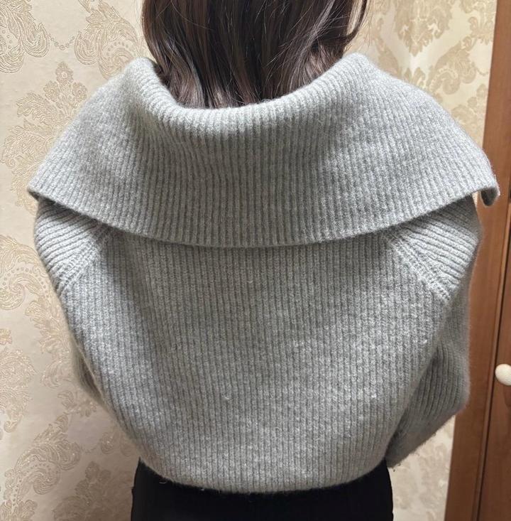 Теплая кофта/кардиган, серая