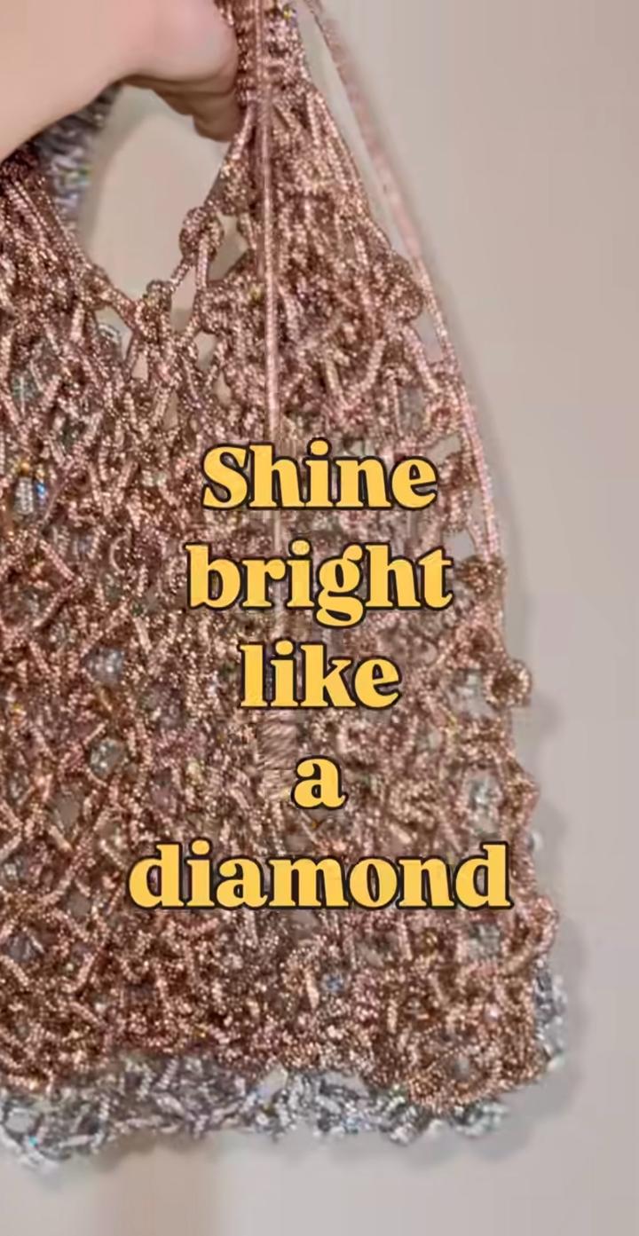 Серебряная сумка/авоська Айқай от бренда МӘРТ