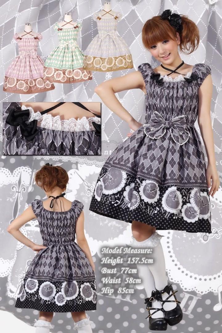 Платье antique clock в стиле lolita