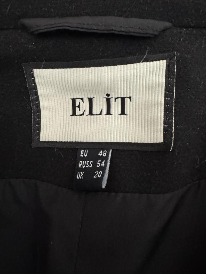 Пальто черное, оверсайз