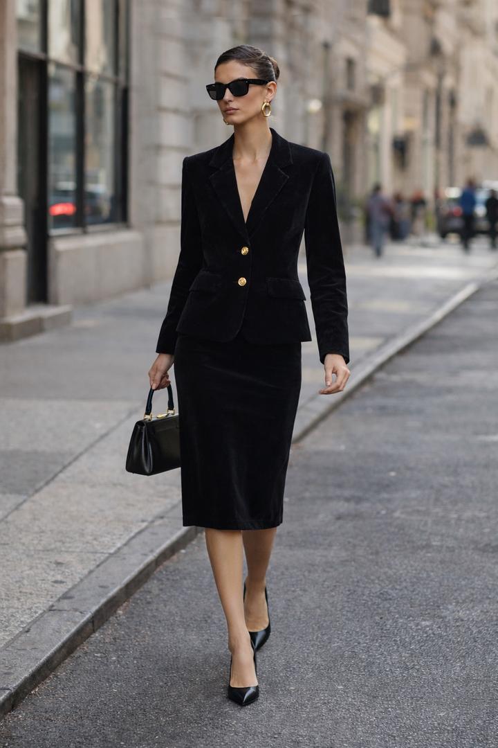 Костюм бархатная двойка