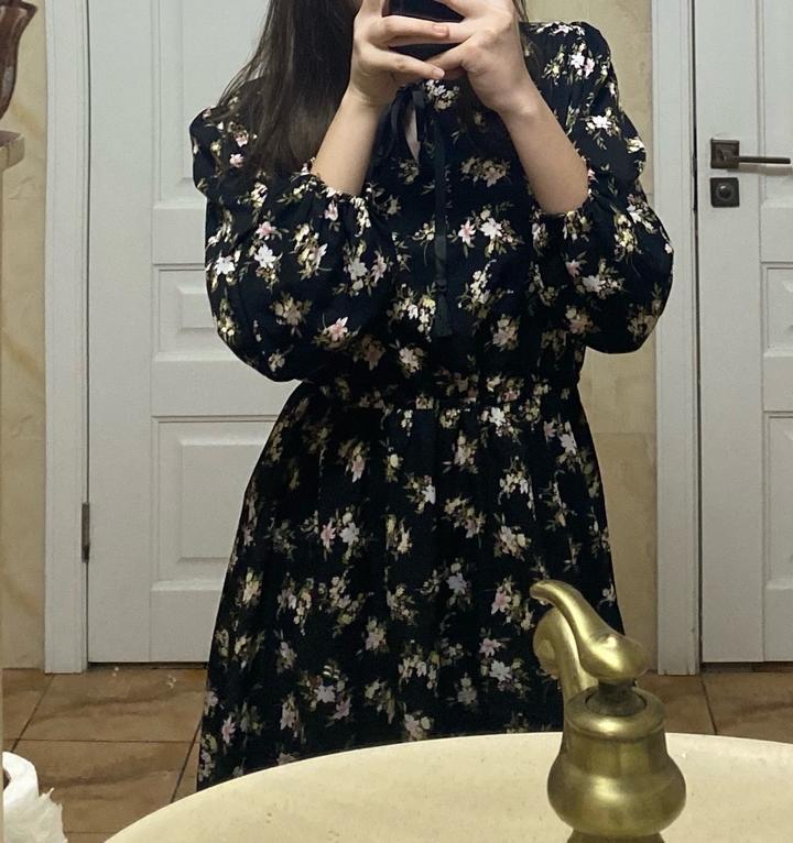 платье с цветами