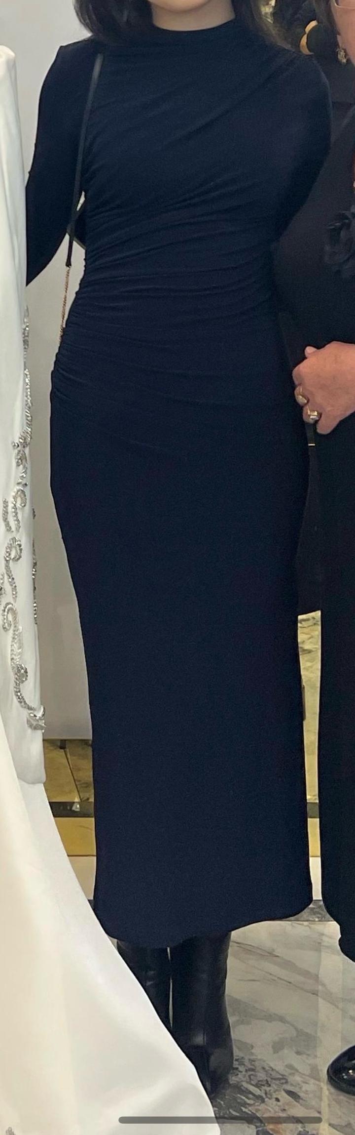 Темное синее платье Lichi