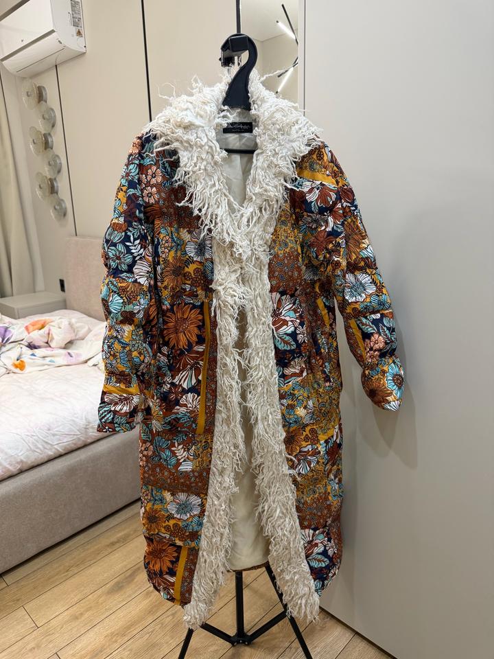 Куртка с узором и мехом