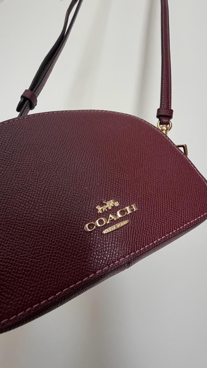 Бордовая сумка Coach