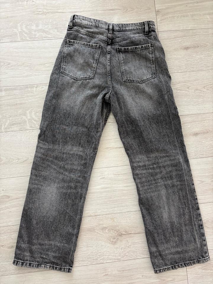 Crop джинсы 38 М wide leg широкие
