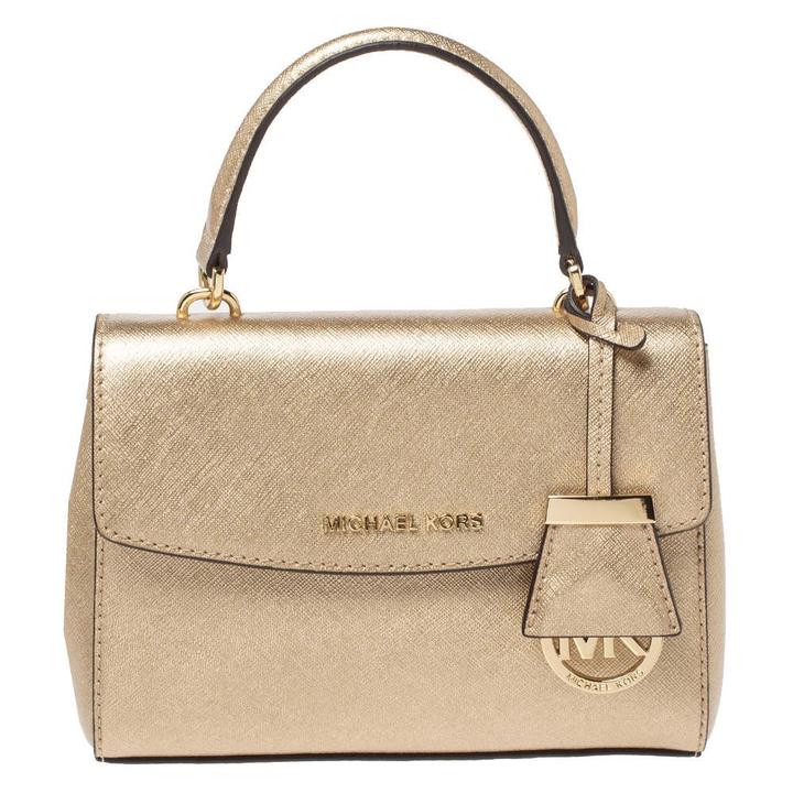Золотистая сумка Michael Kors