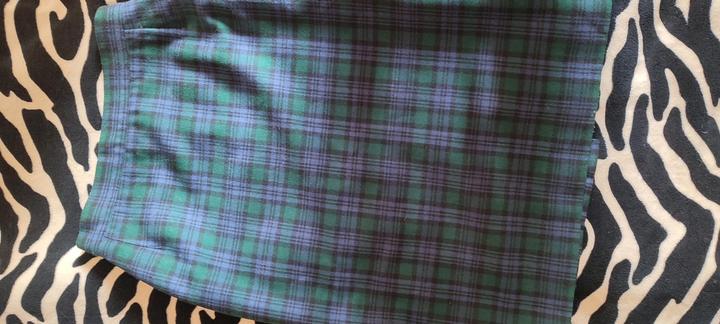 Шерстяная юбка в клетку