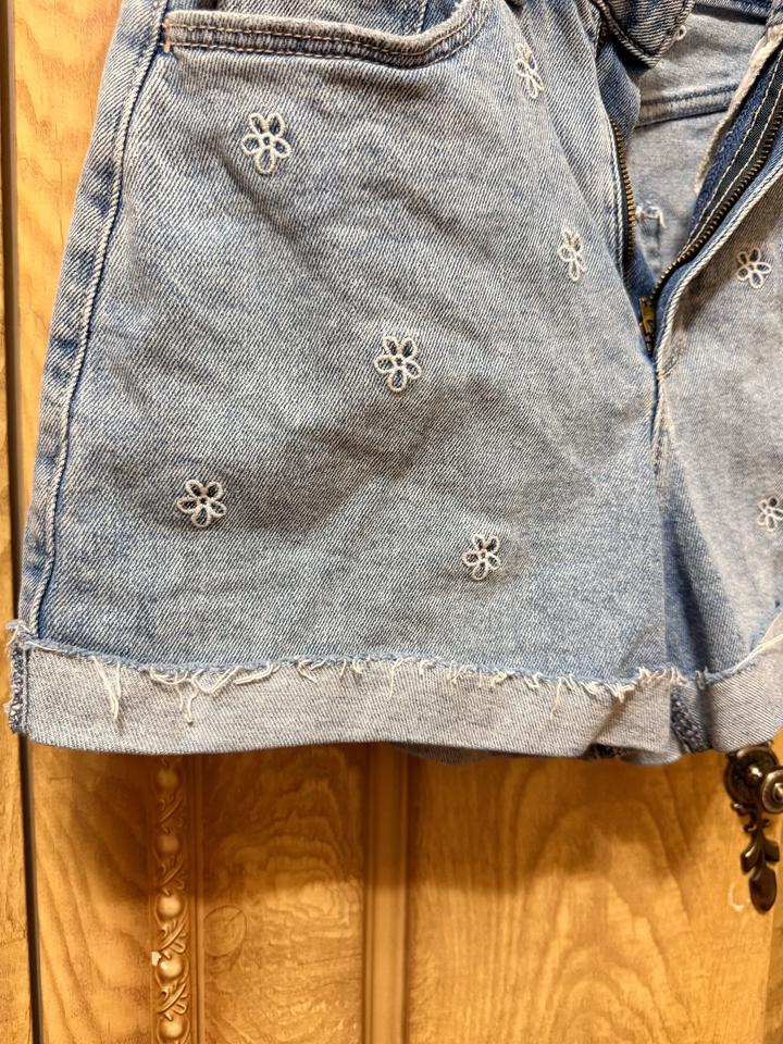Джинсовые шорты Hollister с вышивкой