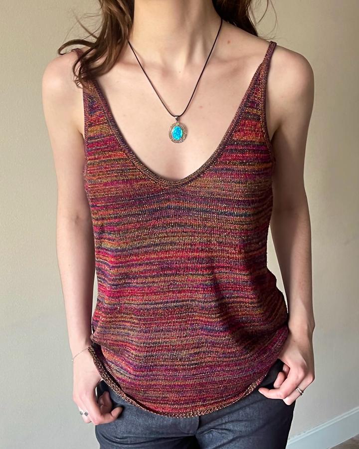 Меланжевый вязаный топ Zara (архив 2015) / Missoni-style knit cami top