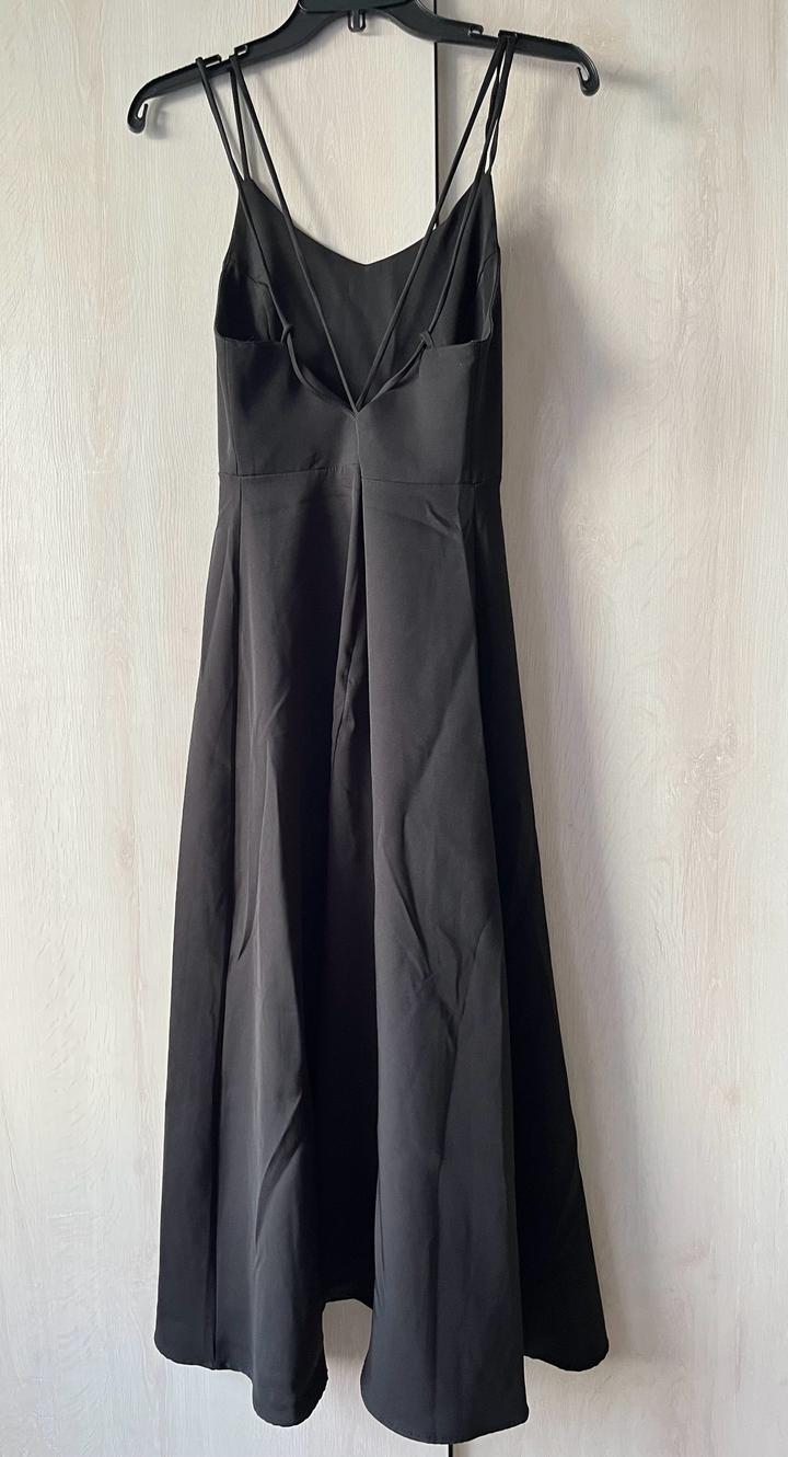 Чёрное платье сарафан GAISSINA