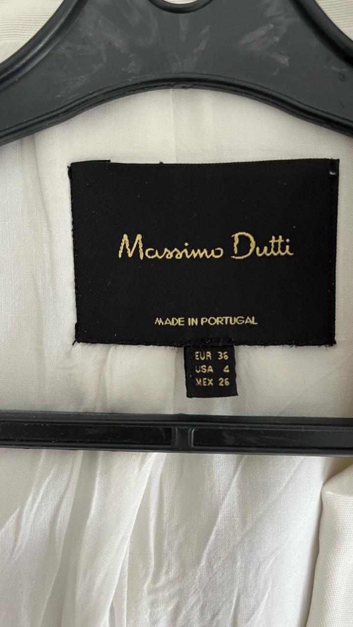 Белый пиджак Massimo Dutti