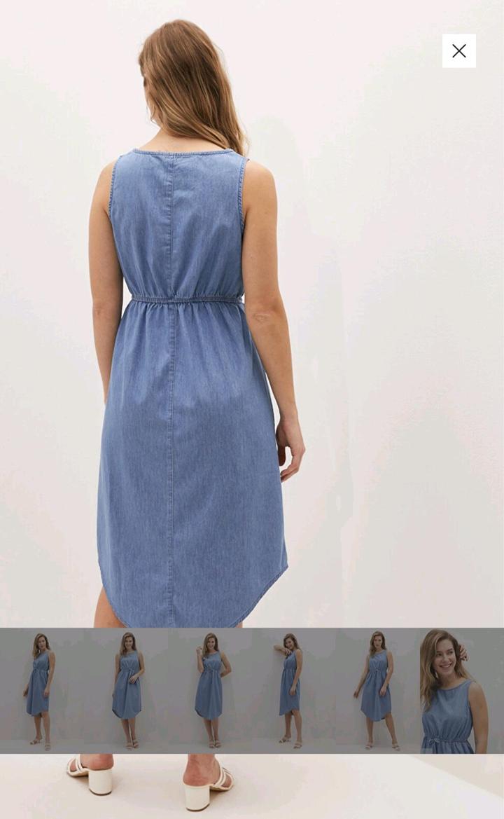 Платье-сарафан LCW Jeans, коллекция 2019, хлопок джинсовый 38 (S-M)