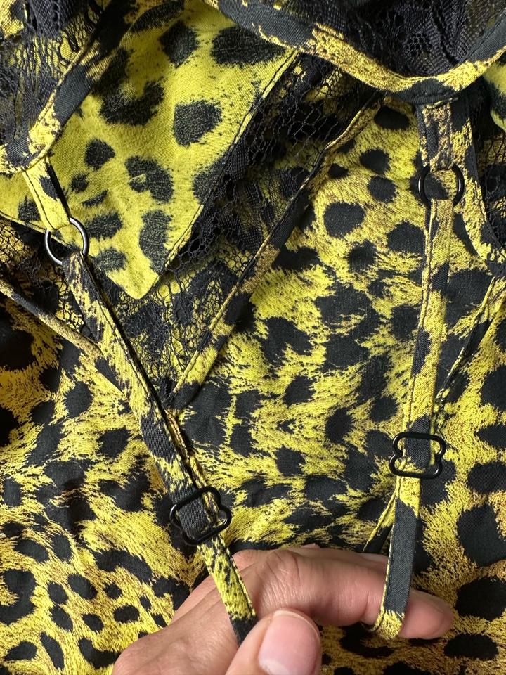 Платье River Island, вискоза 100%, леопардовый принт, UK 8