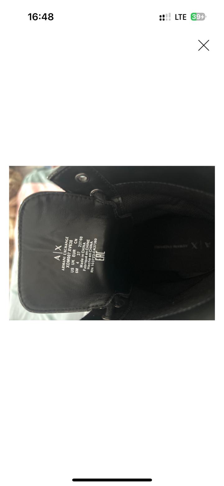 Ботинки черные