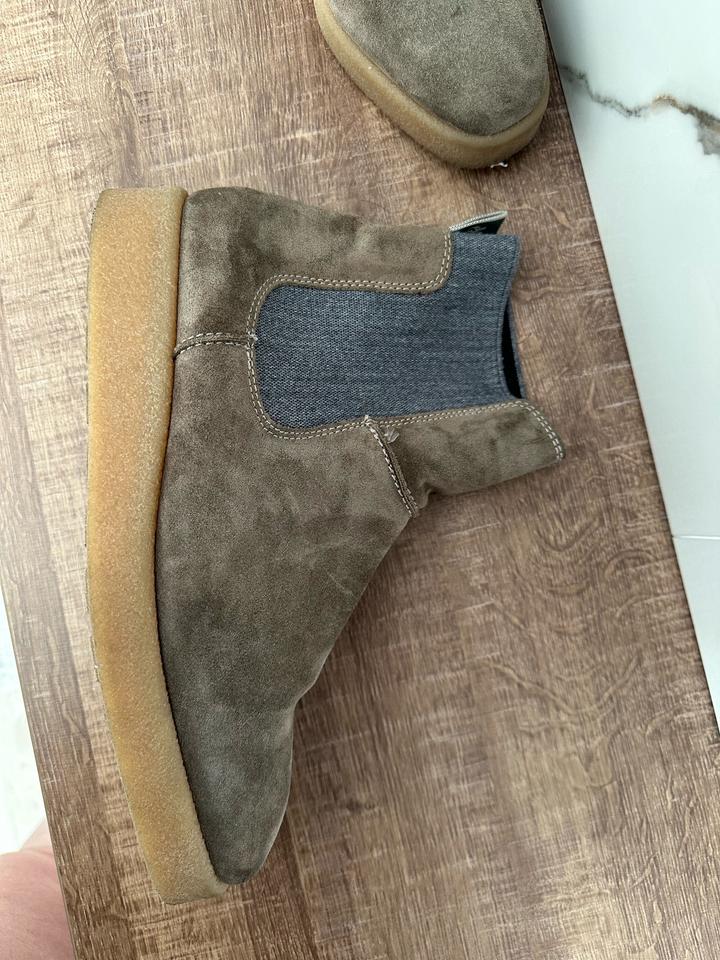 Замшевые челси- ботинки