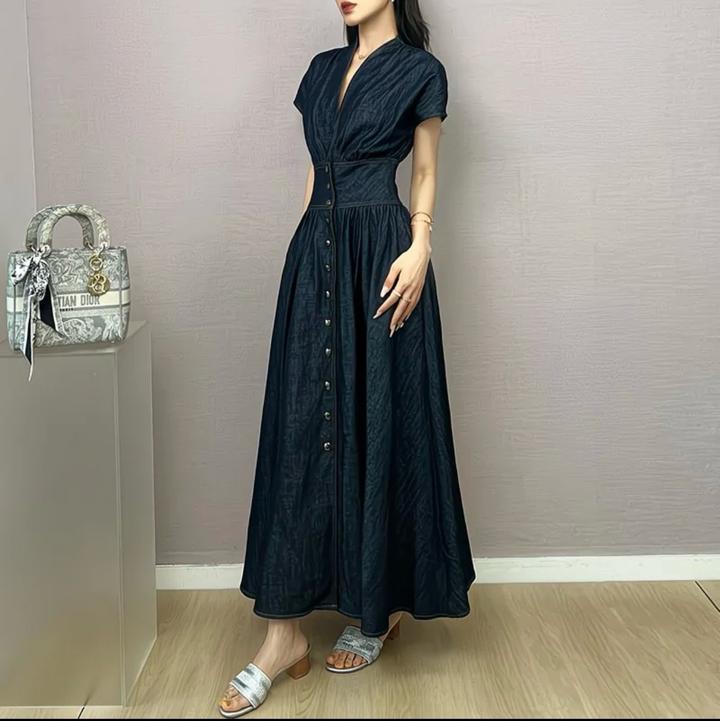 Платье из тонкой джинсы