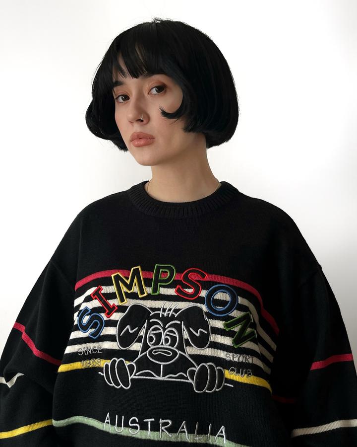 винтажный свитер simpson australia