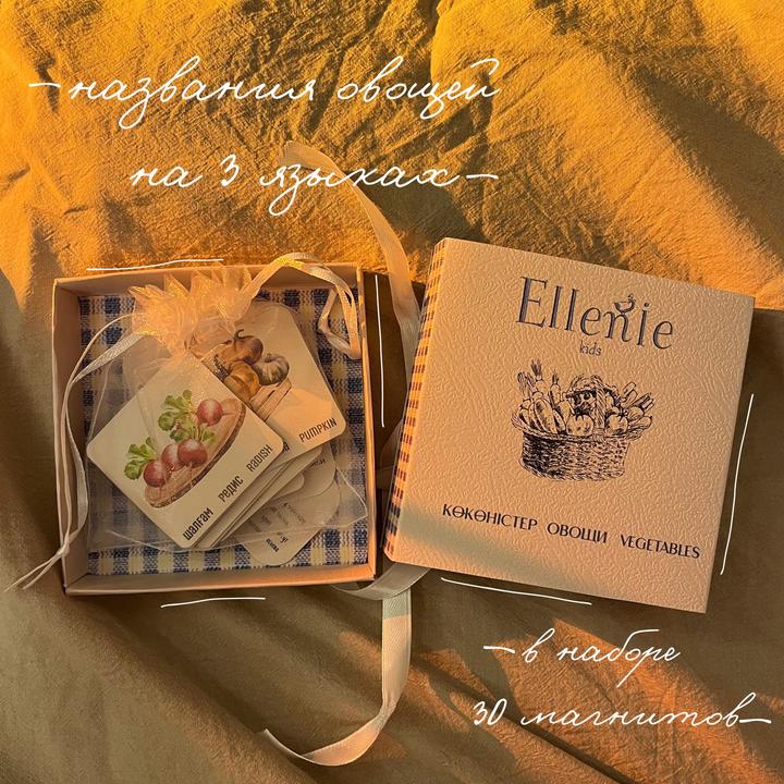 комплект из 2 магнитных наборов •ОВОЩИ•ФРУКТЫ•ЯГОДЫ•