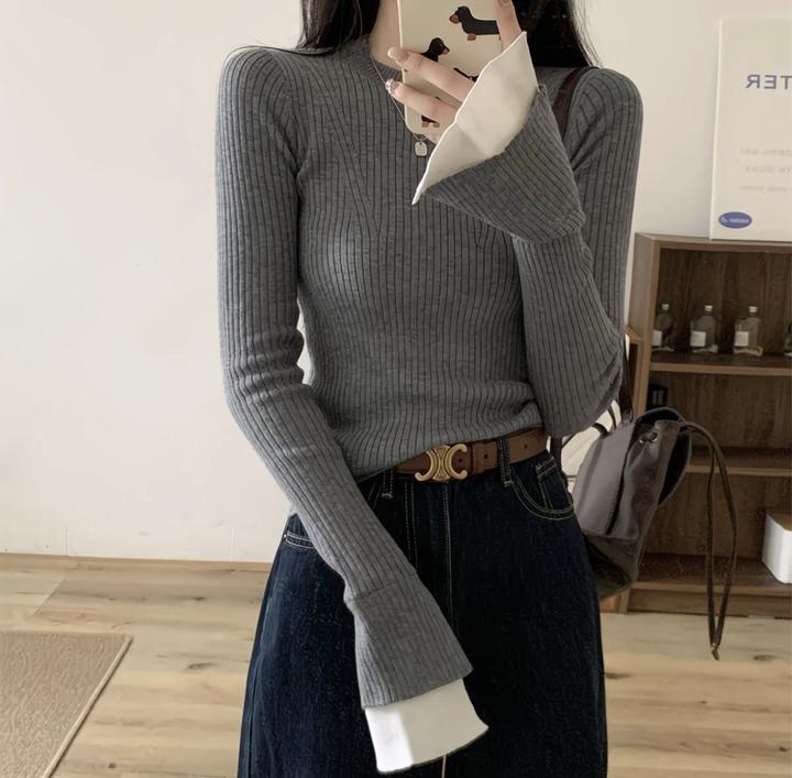 Приталенный лонгслив