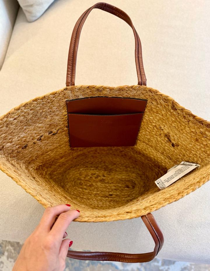 Джутовая сумка Zara
