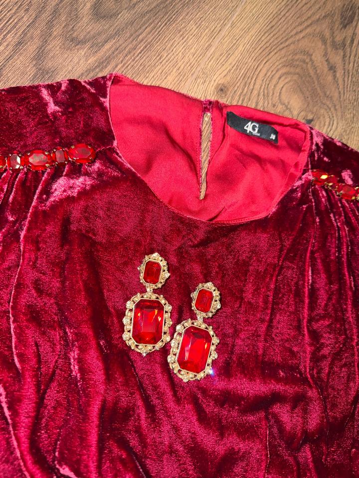 Велюровое платье