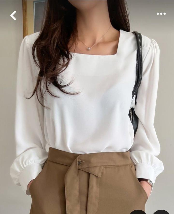 Блузка белая