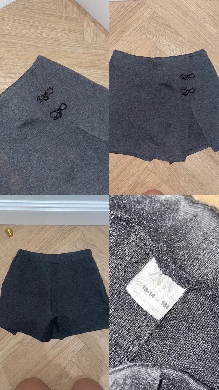 Серая юбка Зара