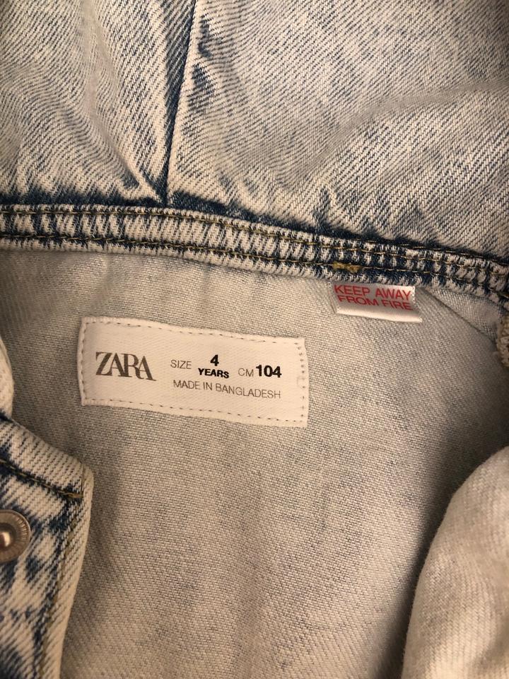 Zara джинсовая куртка 4 года