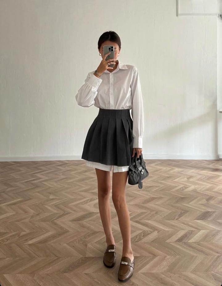 Рубашка с баской (платье)