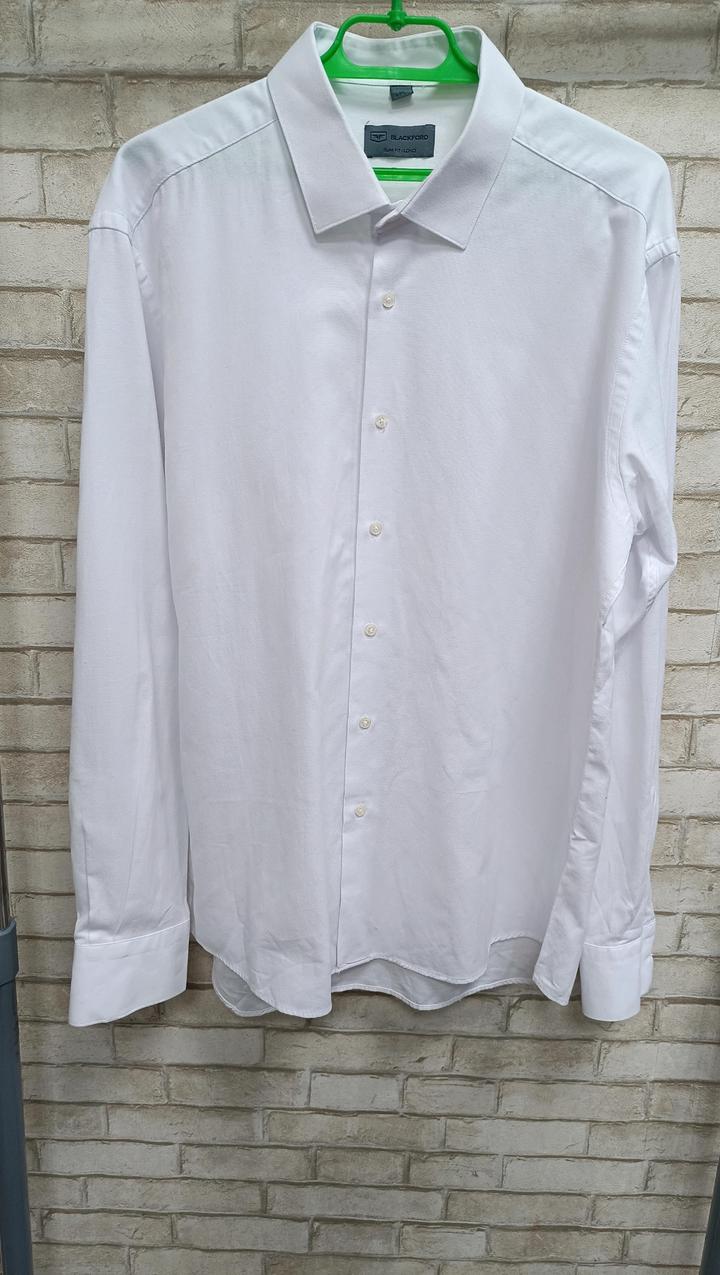 Мужская рубашка с длинным рукавом белая