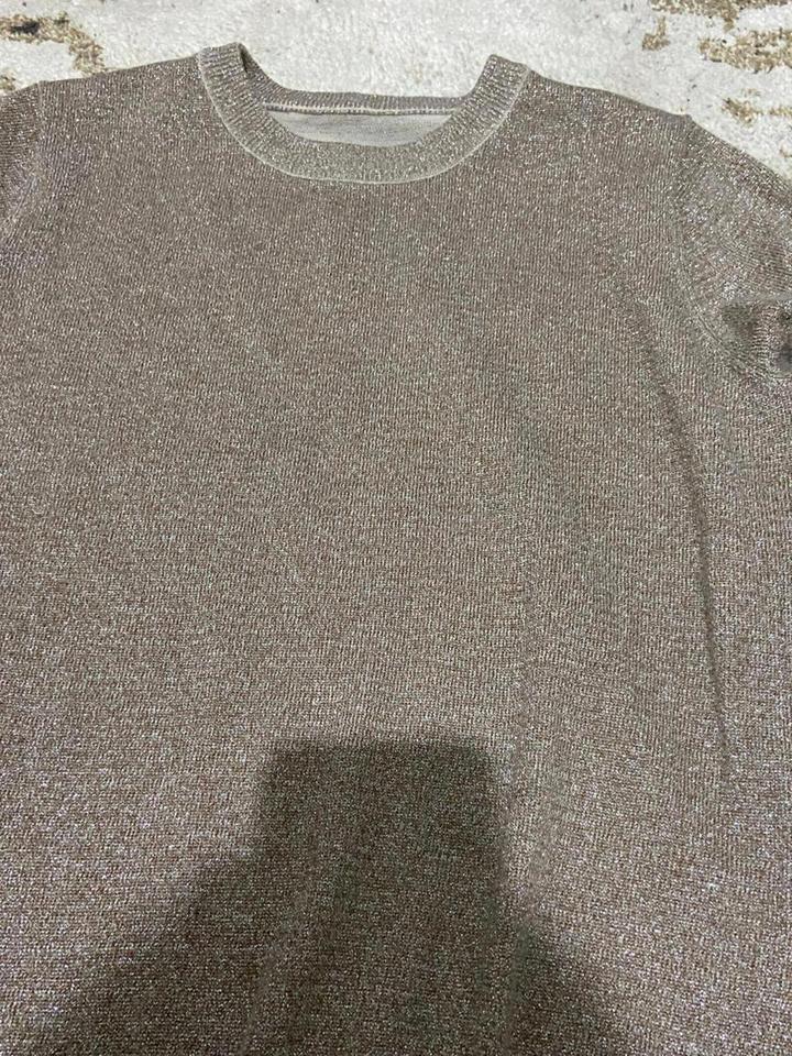 Стильный трикотажный костюм с люрексом