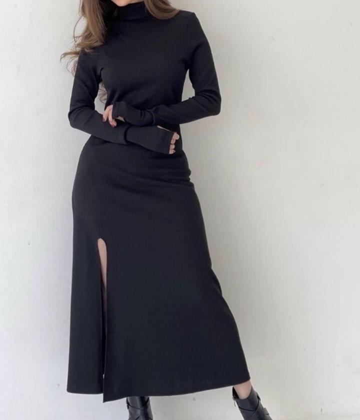 Платье в рубчик А- силуэт m/l