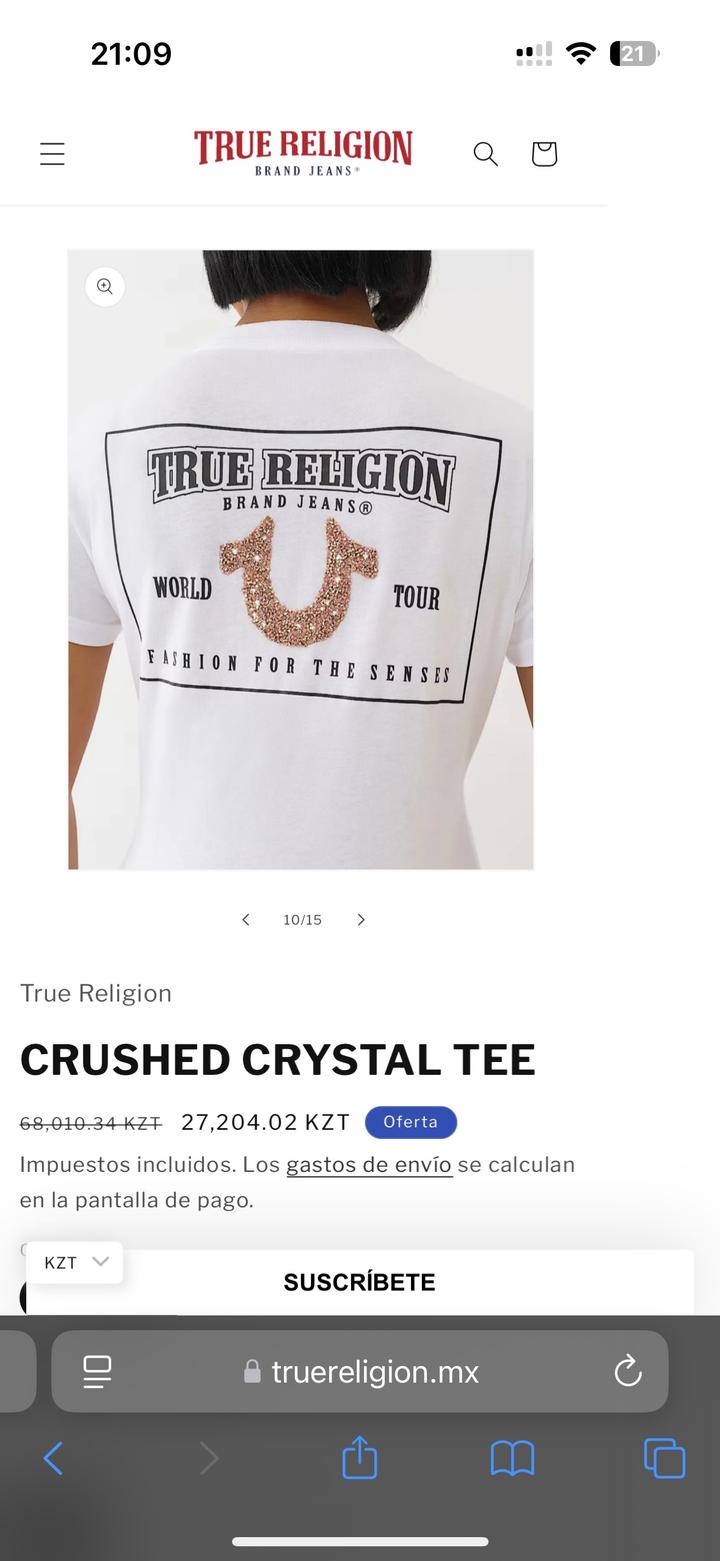 оригинал футболка True Religion со стразами