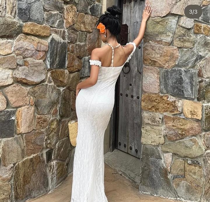 белое платье