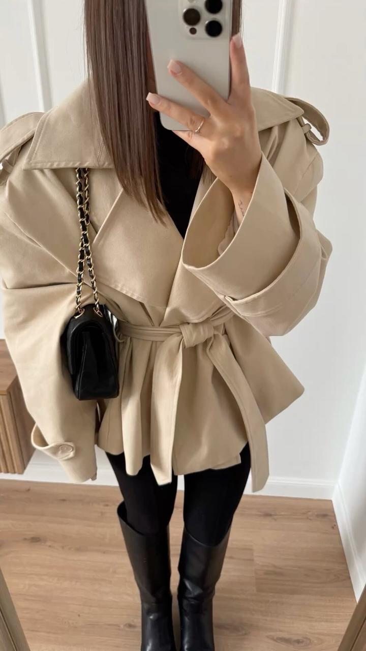 Тренч бежевый