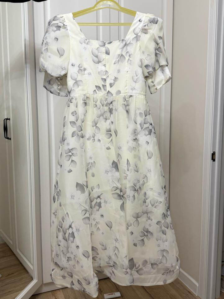 белое платье миди