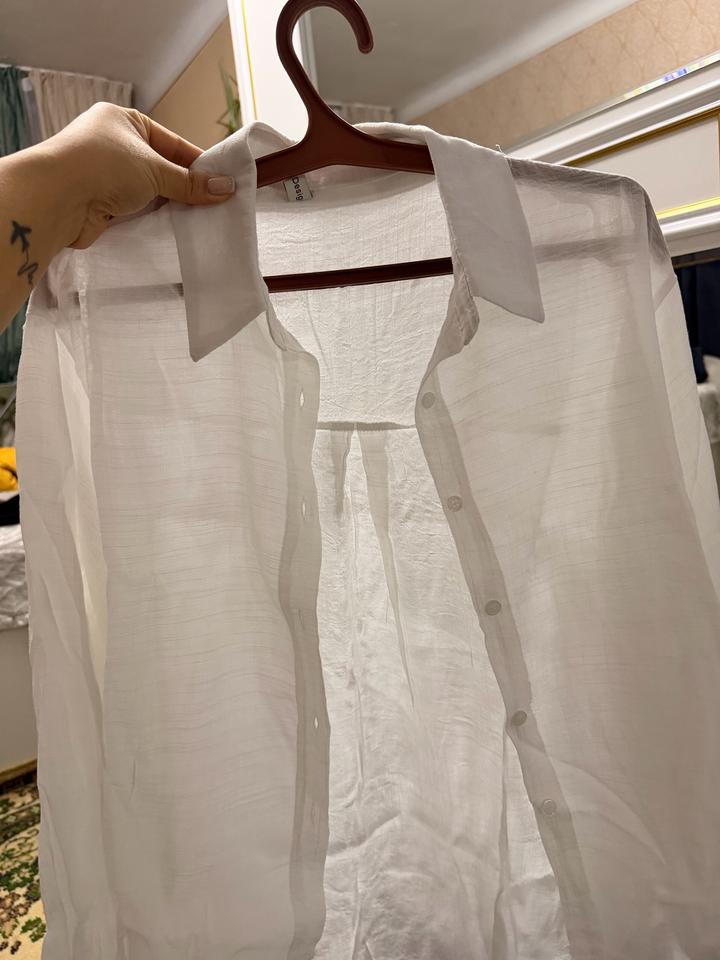 Белое платье на лямках с рубашкой от TGY’s Design