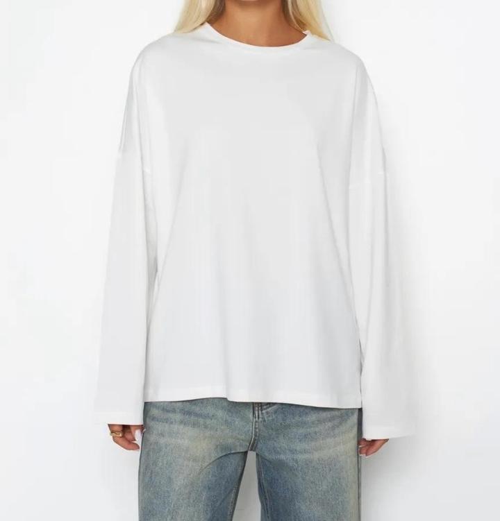 Белый Лонгслив