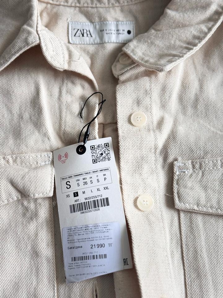 Джинсовая рубашка zara