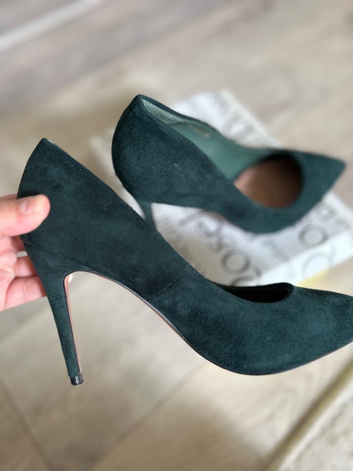 JIMMY CHOO туфли изумруд/темно зеленый,замшевые