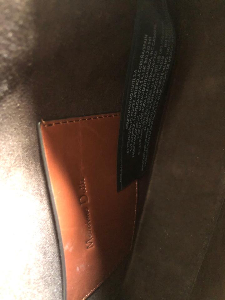 Сумка кроссбоди MASSIMO DUTTI. Натуральная кожа