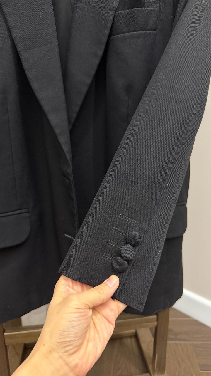 Черный пиджак Courage Couture размер S-M оверсайз фасон