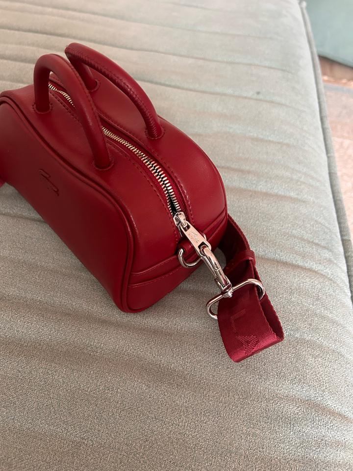 Сумка Lacoste темно красная