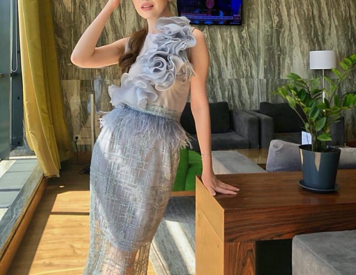 Очень нежное и эффектное платье😍