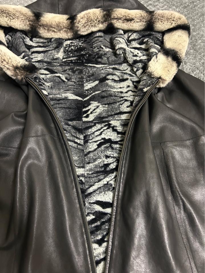 Кожанка с мехом